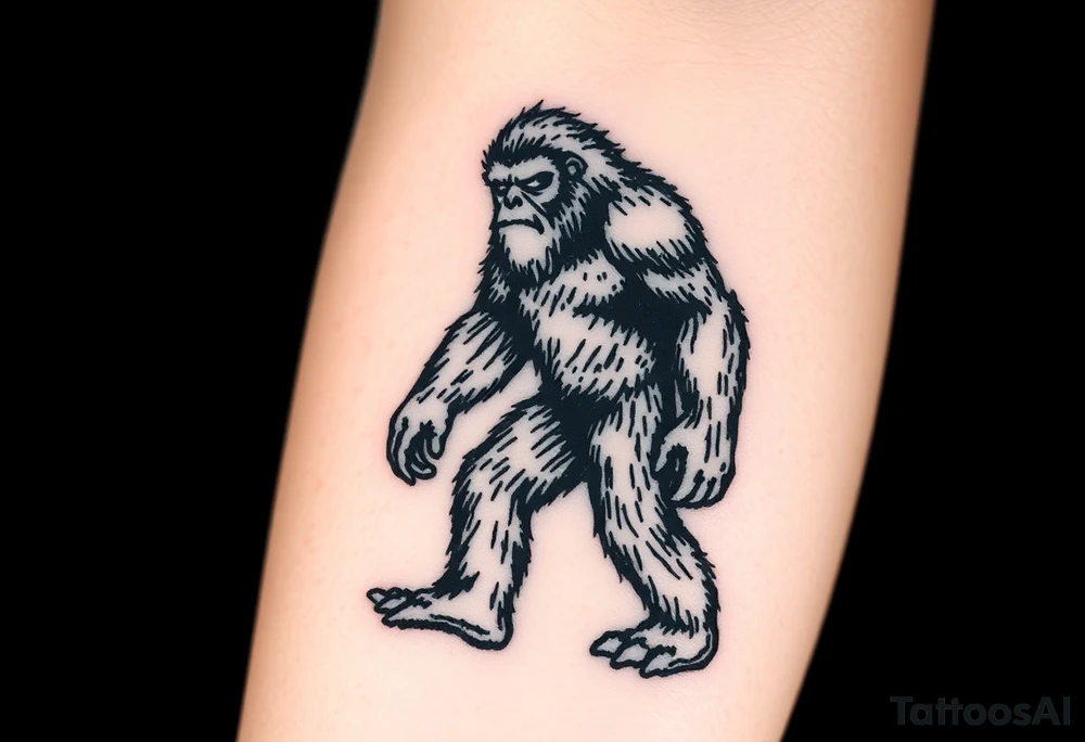 Bigfoot tattoo idea
