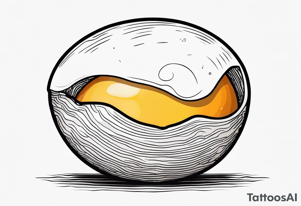 Egg with bacon tattoo idea