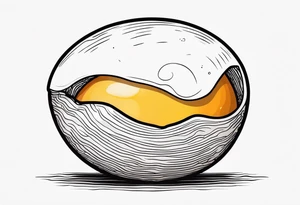 Egg with bacon tattoo idea