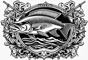 Patriot
Fishing tattoo idea