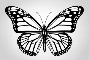 monarch butterfly tattoo idea