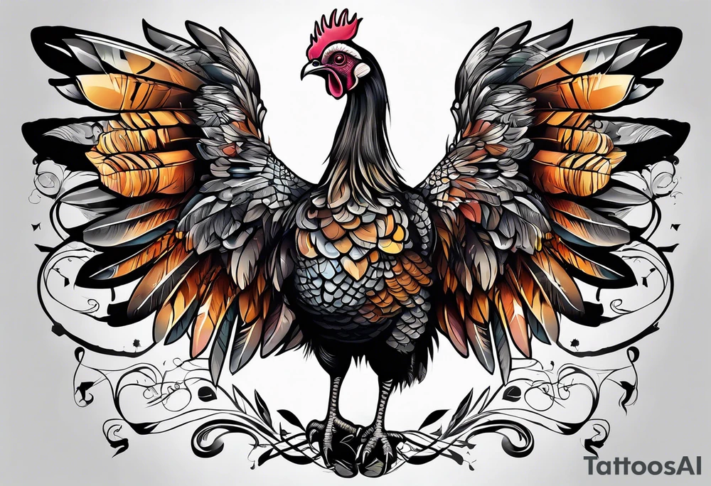 Wild turkey tattoo idea