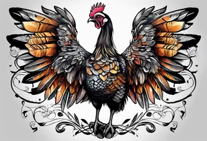 Wild turkey tattoo idea