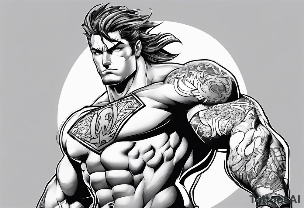 beachbum superhero tattoo idea