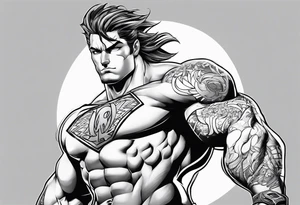 beachbum superhero tattoo idea