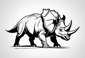 Triceratops tattoo idea