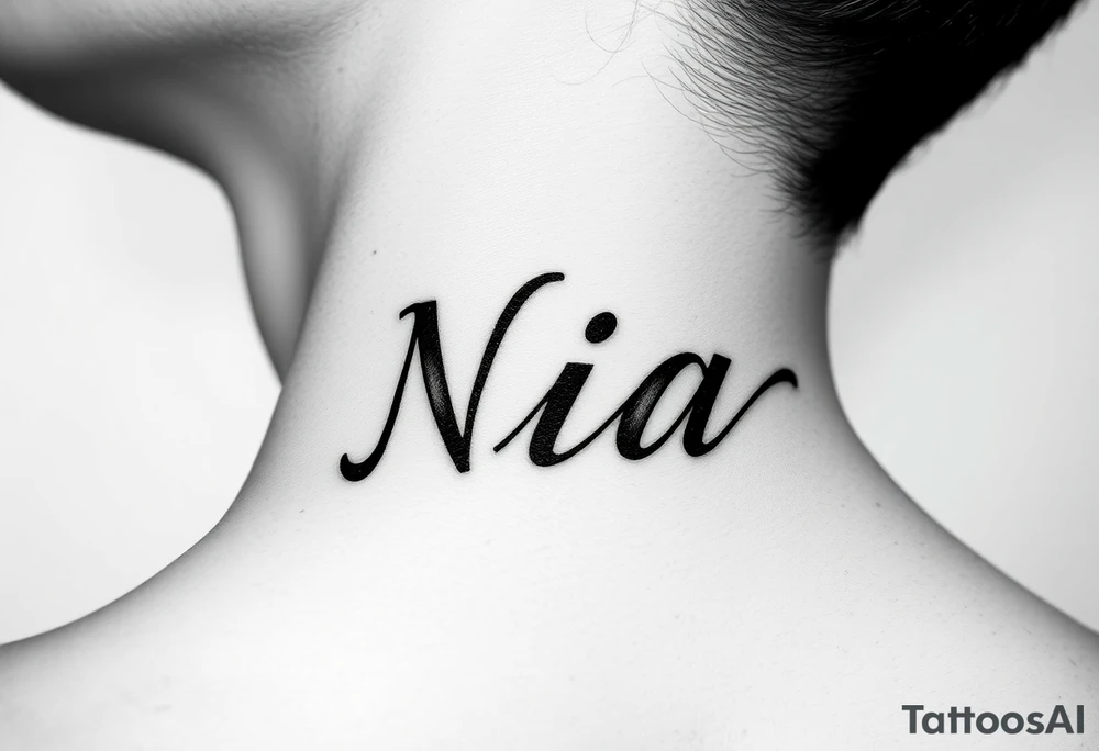 name Nia tattoo idea