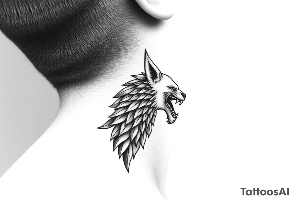Unisex tattoo for side of neck tattoo idea
