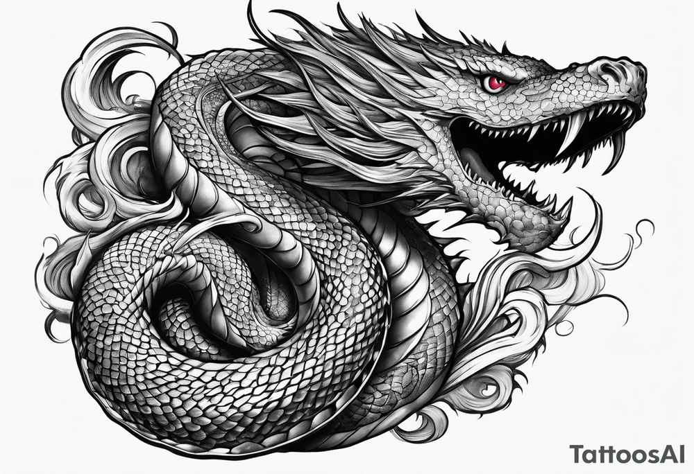 Leviathan serpent tattoo idea