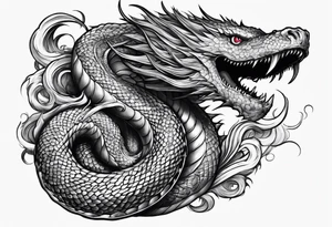 Leviathan serpent tattoo idea