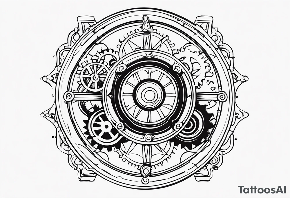 Steampunk Gear tattoo idea