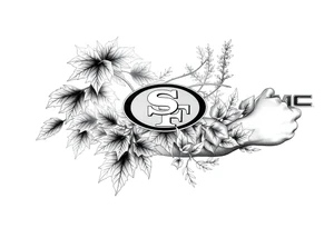 Maple leaves, juniper leaves, Blake, Kenya, Jacob, 49ers, Acura logo, gmc logo, Chrysler logo tattoo idea