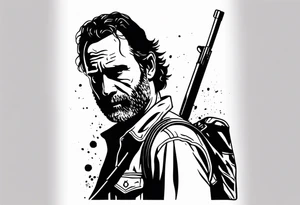 The walking dead rick grimes objet tattoo idea