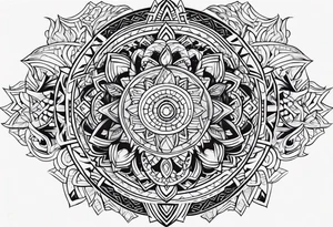Tribal tattoo half sleeve tattoo idea
