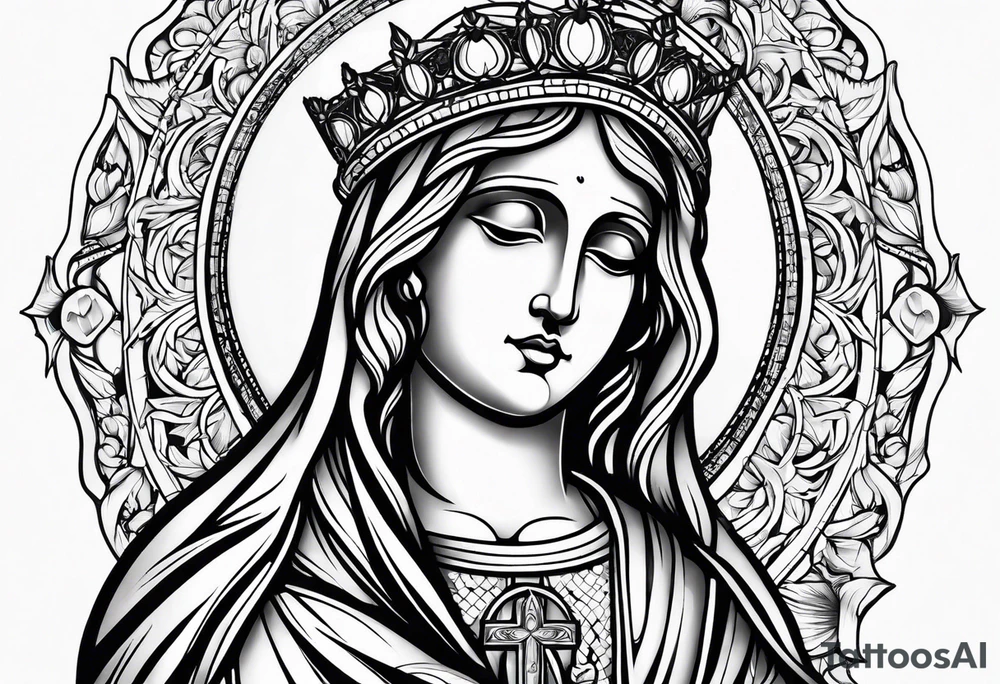 christianity 
jesus 
mary tattoo idea