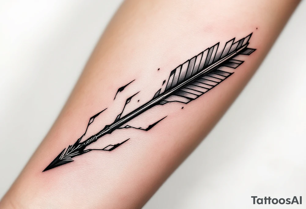 Japanese arrow tattoo idea