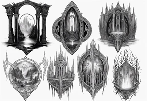 Lord of the rings gate of Moria tattoo idea