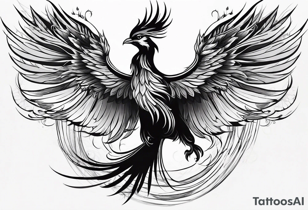 kutuev | Small phoenix tattoos, Phoenix tattoo, tattoo idea