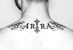 Name ARIA minimal tattoo idea