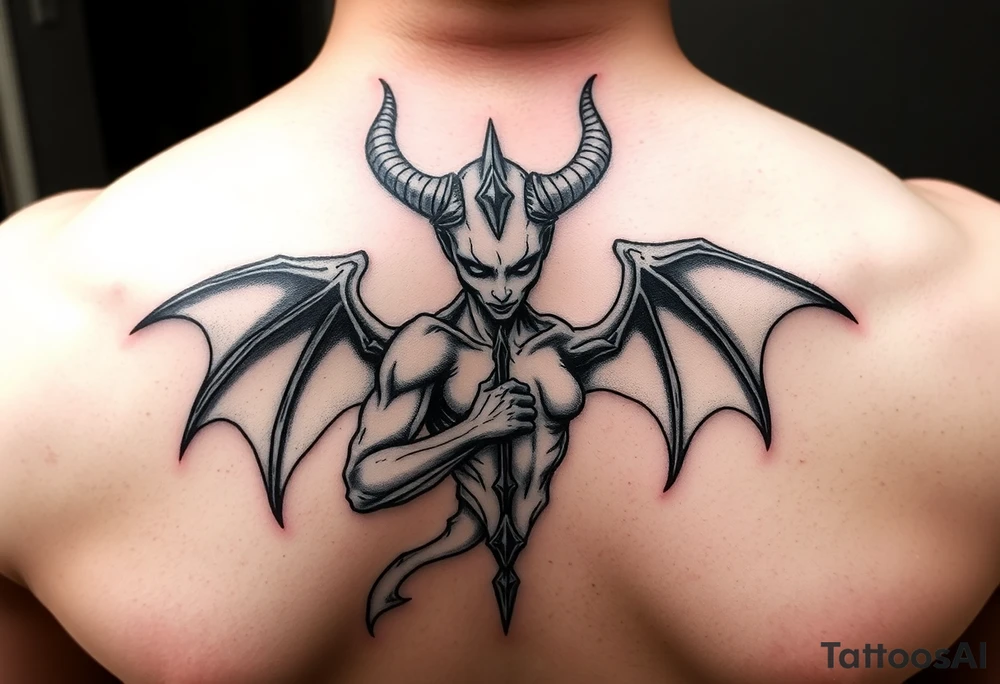 Devil protecting lillith tattoo idea
