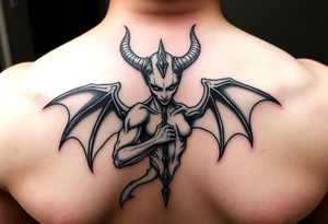 Devil protecting lillith tattoo idea