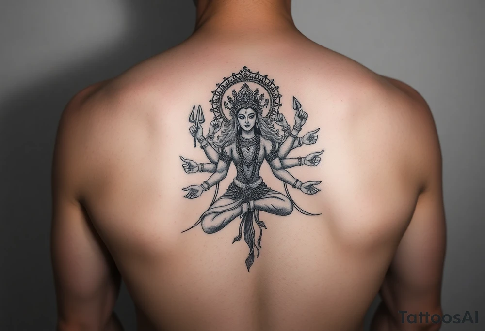Durga lordess tattoo idea