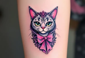 Show off your love for The Aristocats with this charming tattoo of the pink-bowed cat Marie. tattoo idea