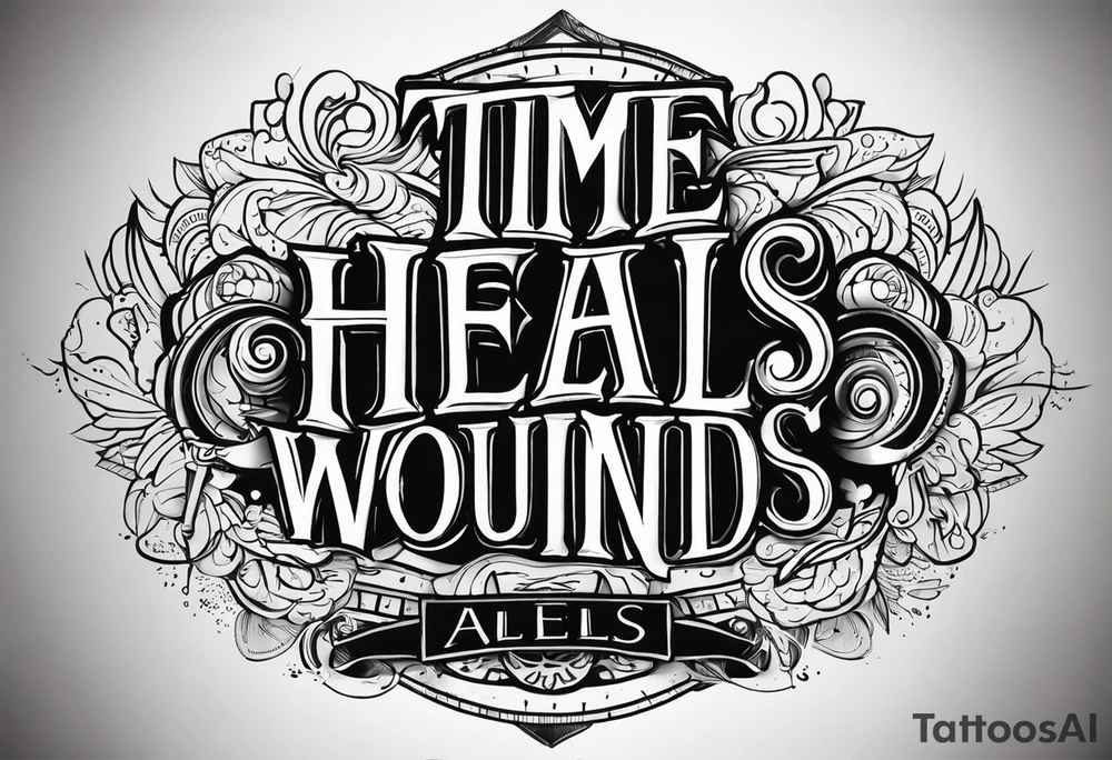 Time heals all wounds tattoo idea