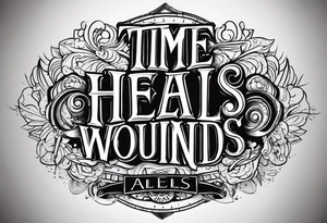 Time heals all wounds tattoo idea