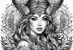 Strength and power tattoo idea