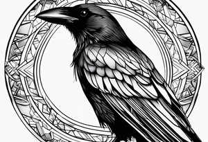 stroke of a crow tattoo idea
