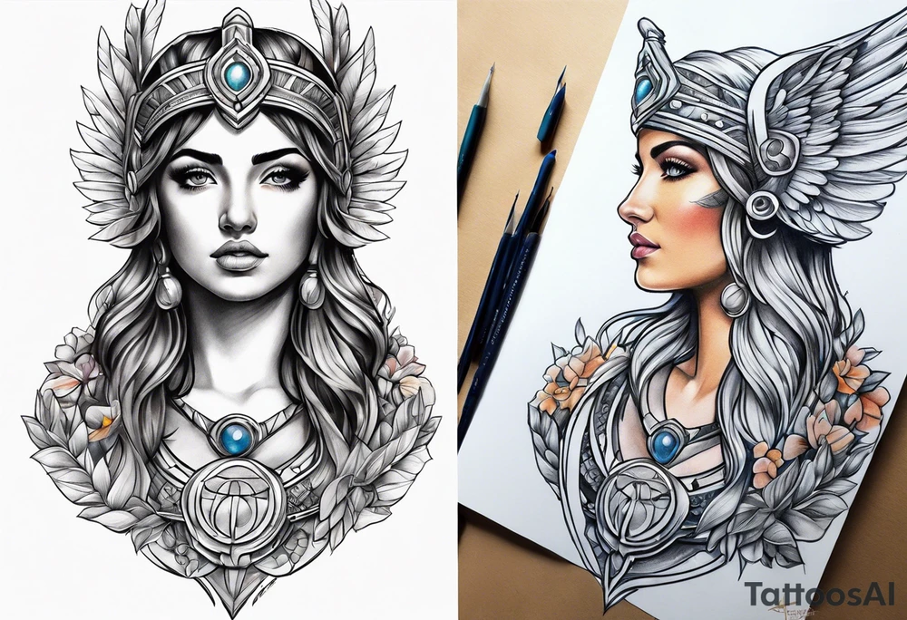 Athena tattoo idea