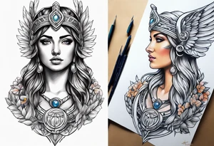 Athena tattoo idea