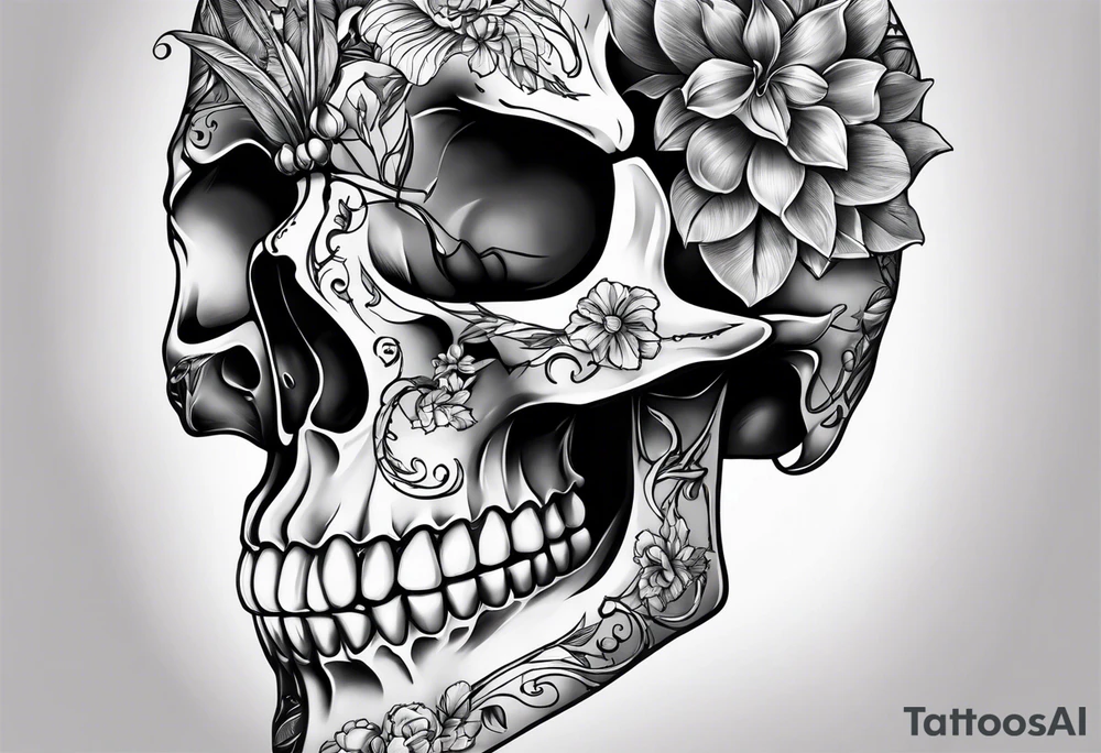 hand bones anatomical tattoo idea