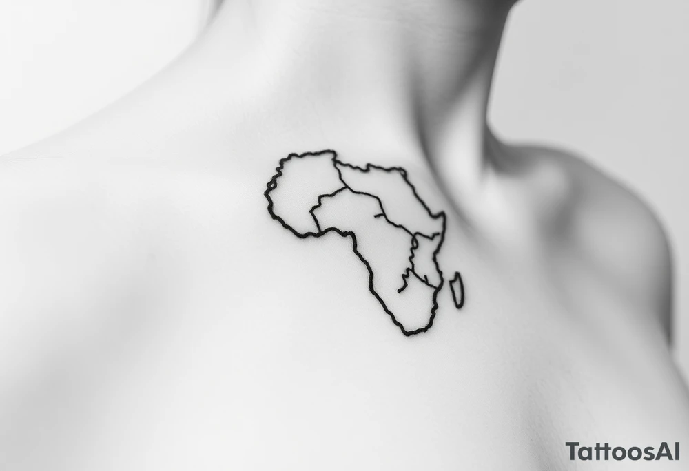 map of south sudan tattoo idea