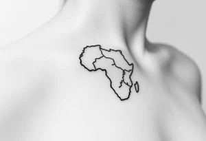 map of south sudan tattoo idea