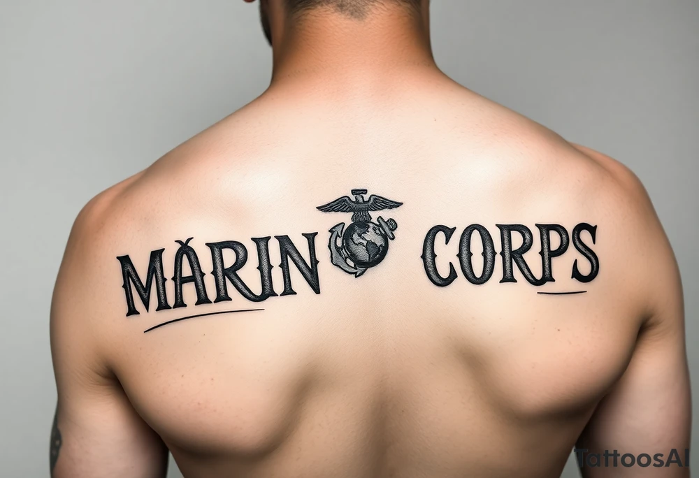 Republic of Korea
Marine Corps
lettering to arm tattoo idea