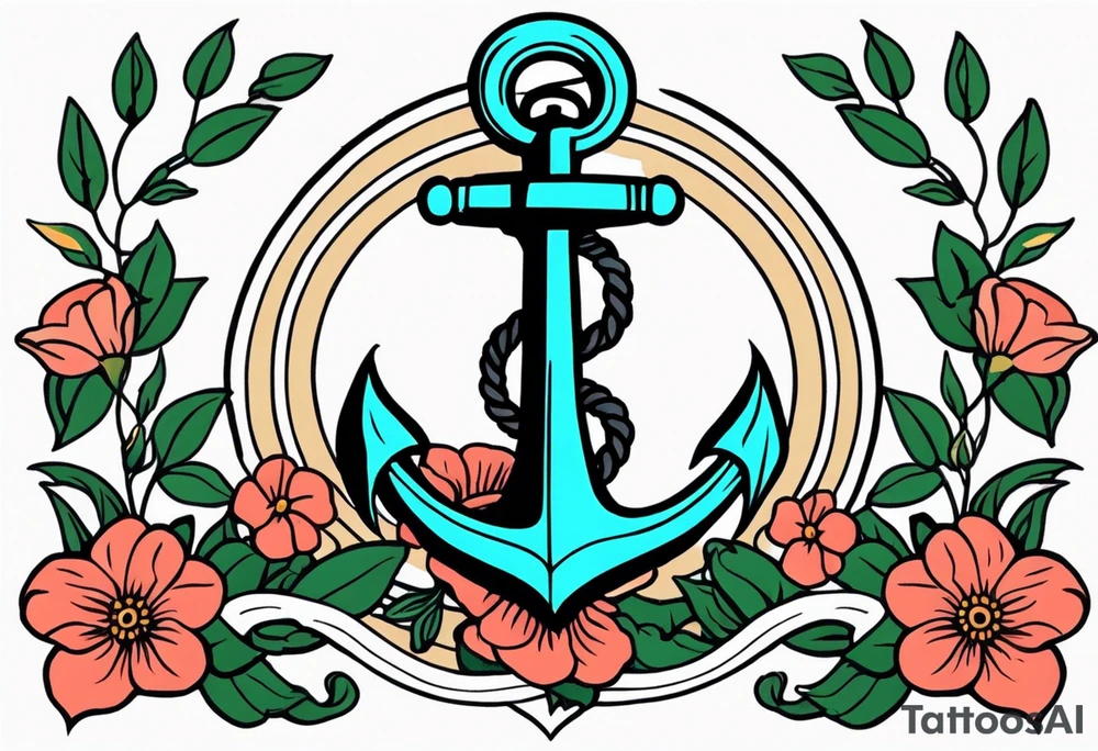 anchor

vintage tattoo style old school traditional bold color simple with flowers surrounded tattoo idea