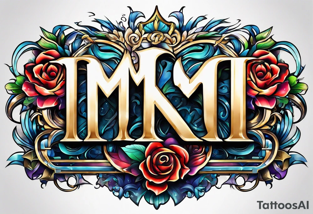 MTR letters tattoo idea