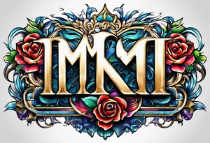 MTR letters tattoo idea