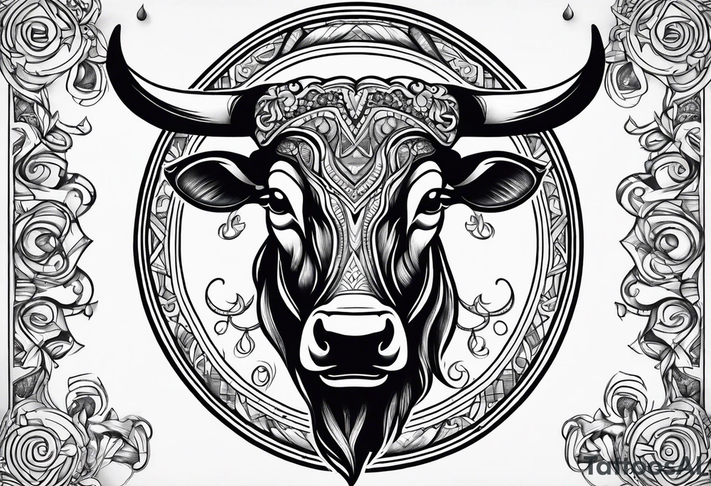 Taurus sign tattoo idea