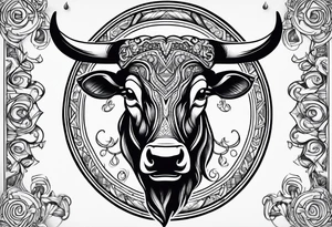 Taurus sign tattoo idea