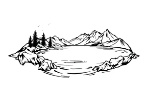 water, lake tattoo idea