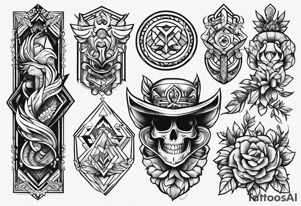 Variety of dicks traditional style flash sheet tattoo idea Variety of dicks traditional style flash sheet tattoo idea