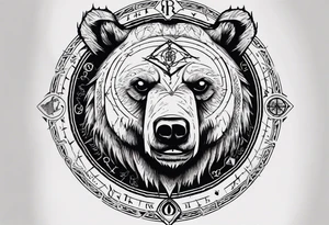 Vegvisir, Lord of the Rings, Playing Card, 
Bear tattoo idea