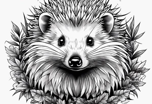 crying hedgehog tattoo idea