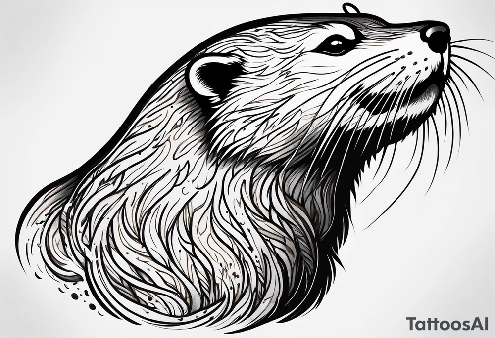 Otter tattoo idea