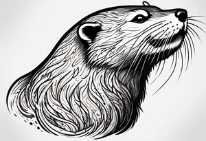 Otter tattoo idea