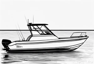 tiller steer speedboats, hooks, mates tattoo idea