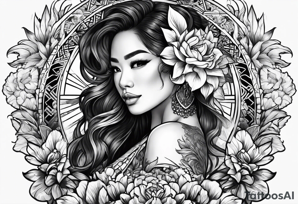 Filipino, Chinese, Cuban, Jamaican, Irish tattoo idea